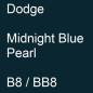 Preview: Dodge, Midnight Blue Pearl, B8 / BB8.